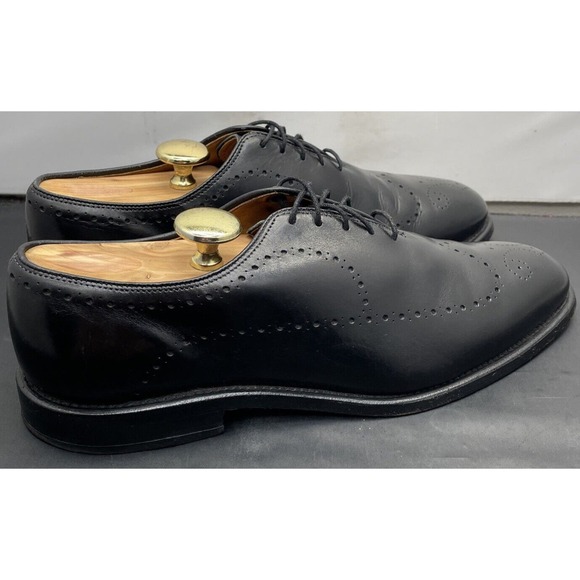 Allen Edmonds Black Fairfax Wholecut Wingtip Oxford Dress Shoes Mens 8 Fast Ship main image 7